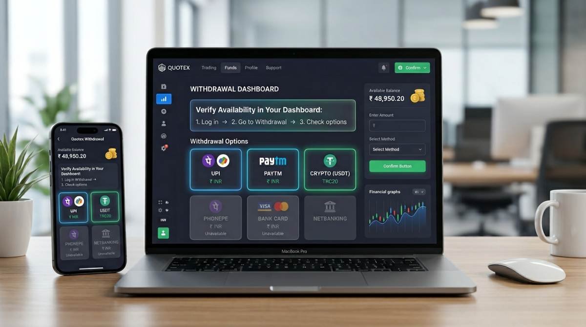 How to Check UPI Availability in Quotex Withdrawal Dashboard