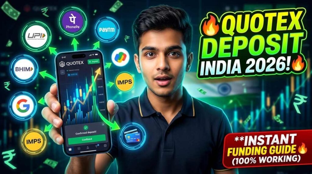 How to Deposit Money in Quotex from India