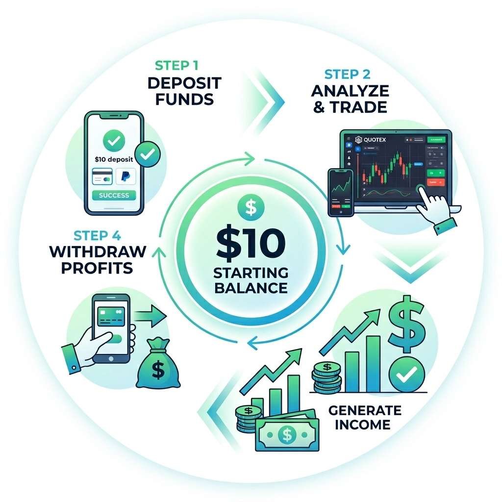 How to Start Trading on Quotex with $10 Only
